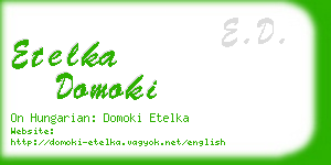 etelka domoki business card